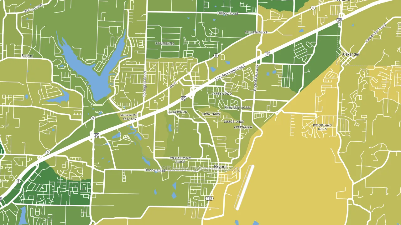 72022, AR block-group voter-turnout map