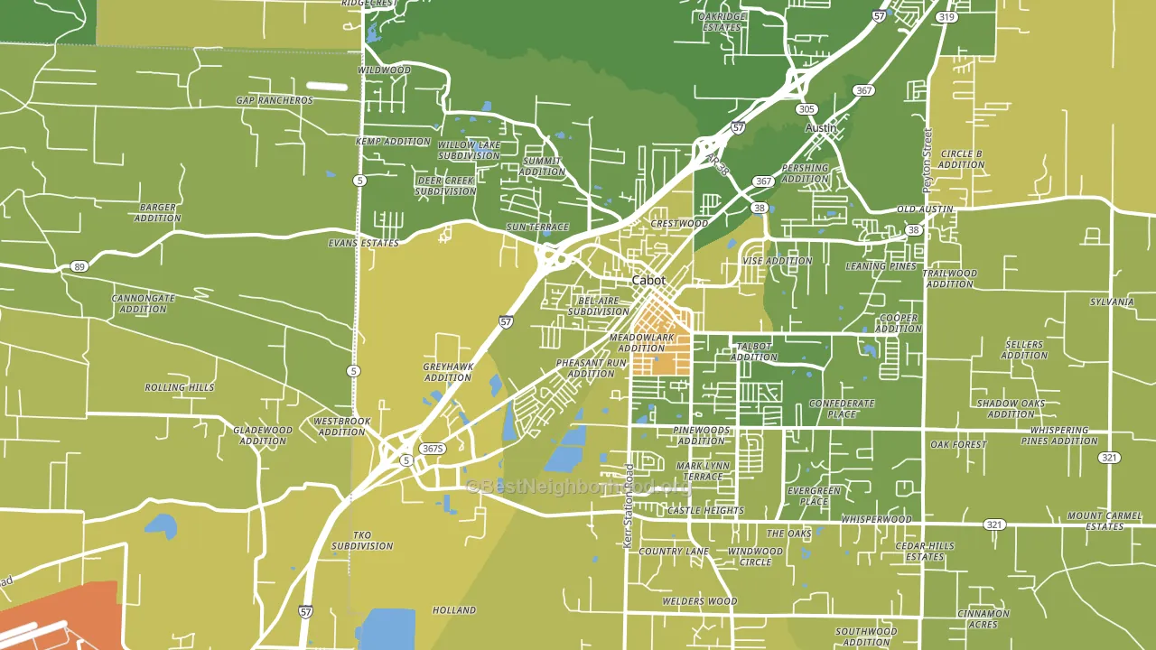72023, AR block-group voter-turnout map