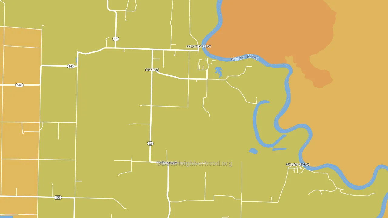 72026, AR block-group voter-turnout map