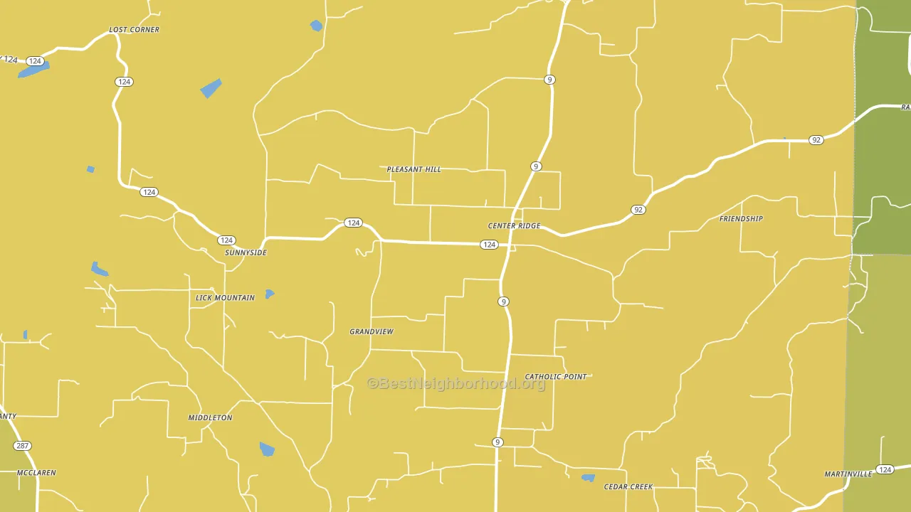 72027, AR block-group voter-turnout map