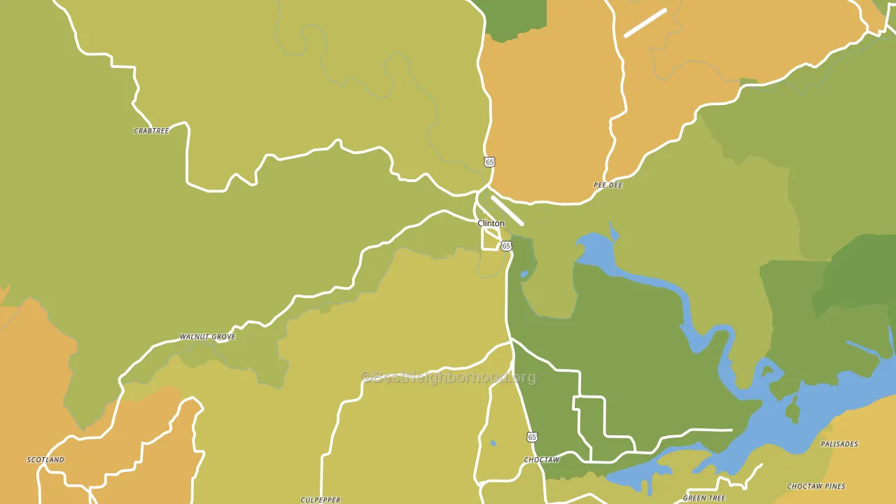 72031, AR block-group voter-turnout map