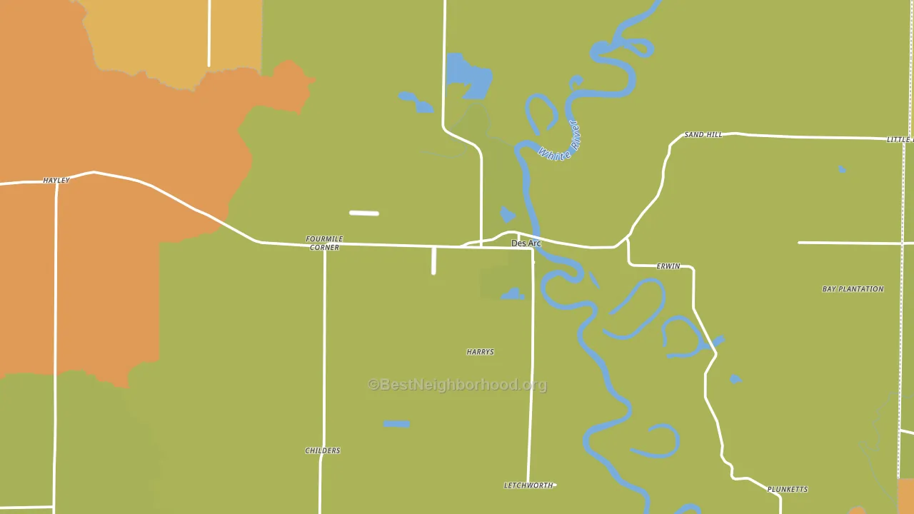 72040, AR block-group voter-turnout map
