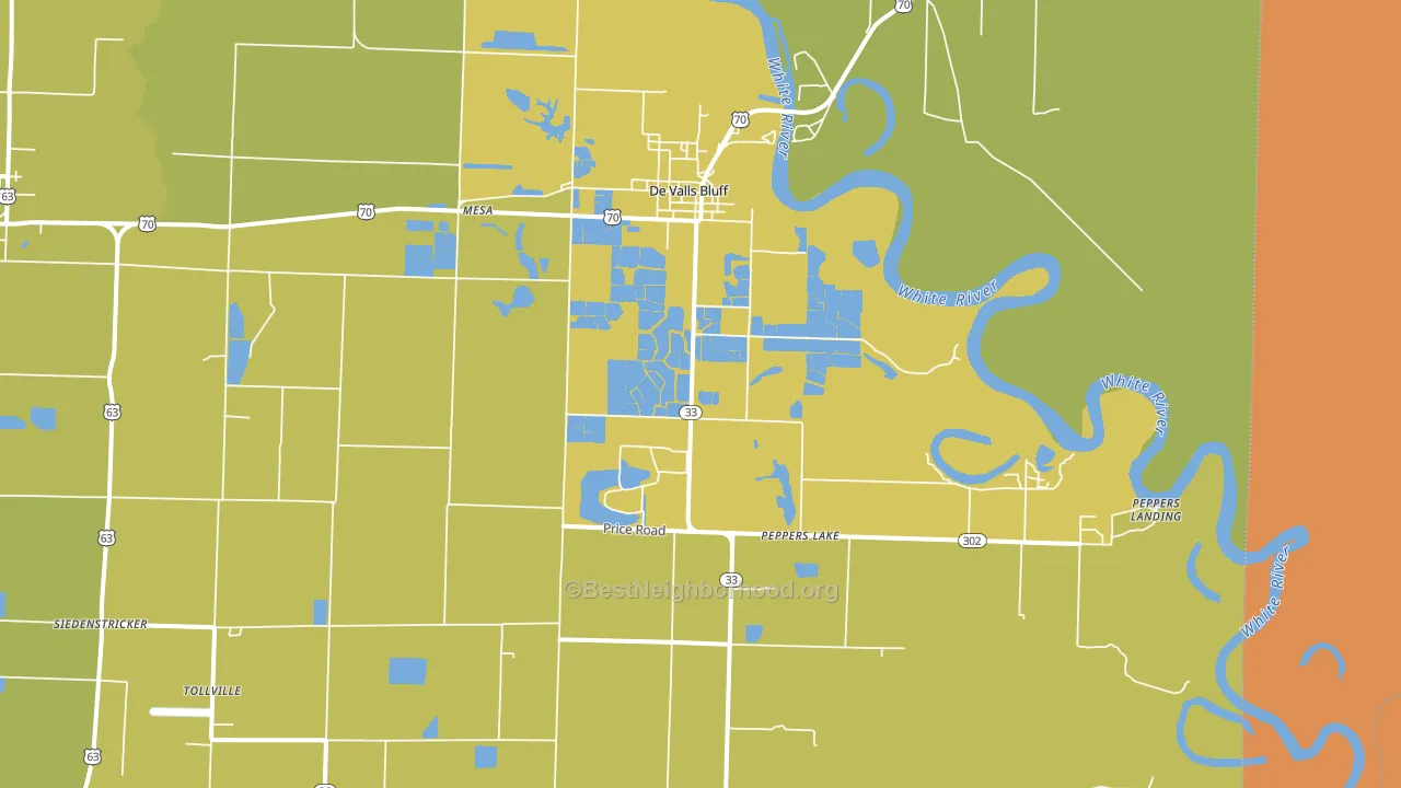 72041, AR block-group voter-turnout map