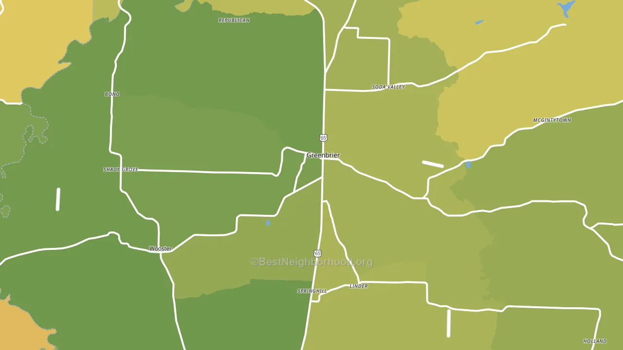 72058, AR block-group voter-turnout map