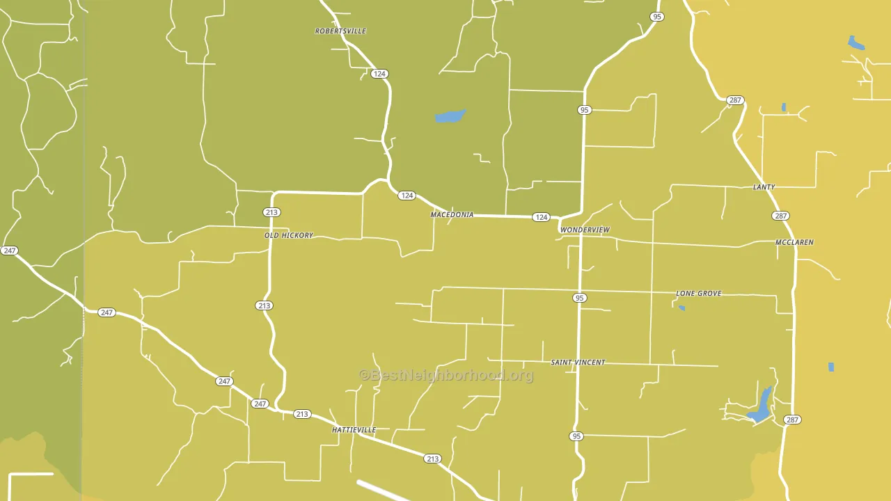 72063, AR block-group voter-turnout map