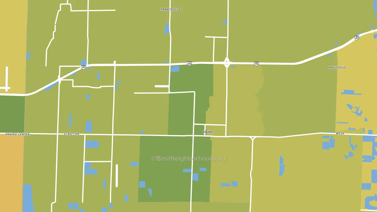 72064, AR block-group voter-turnout map