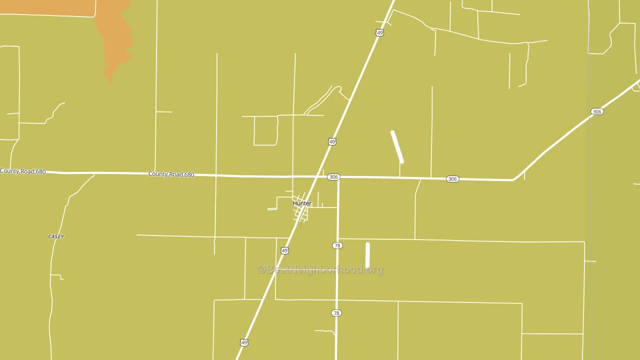 72074, AR block-group voter-turnout map