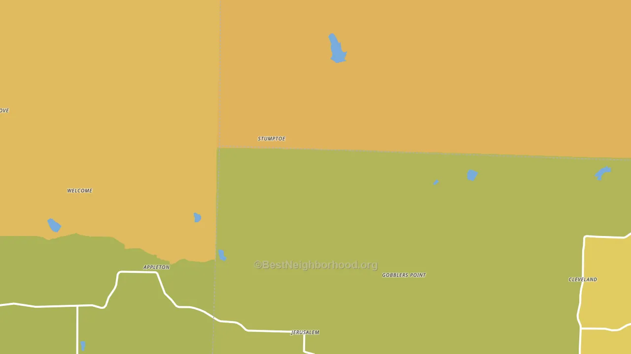 72080, AR block-group voter-turnout map
