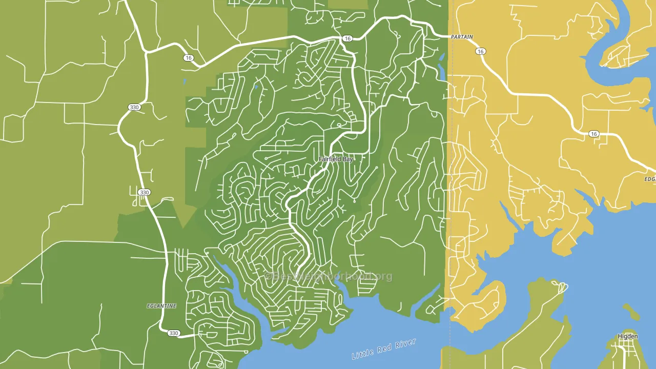 72088, AR block-group voter-turnout map