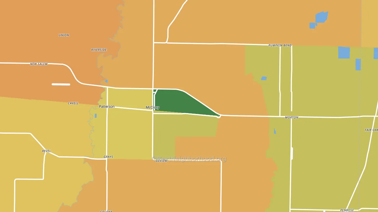 72101, AR block-group voter-turnout map