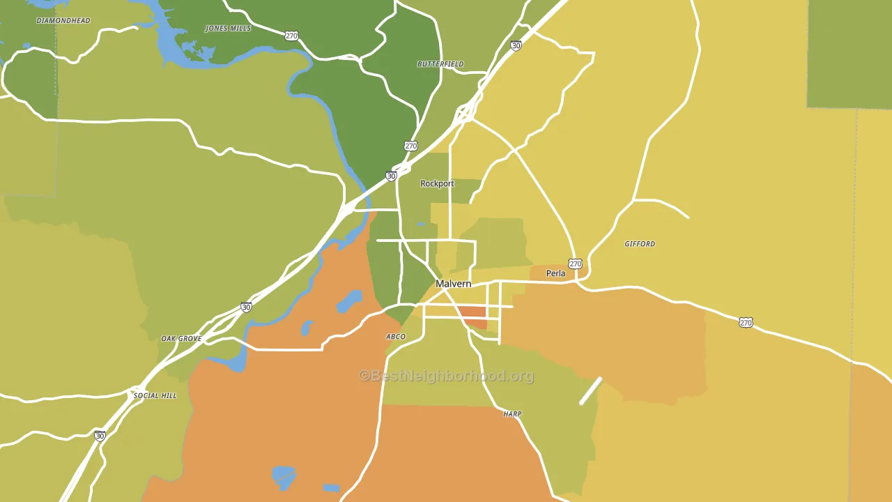 72104, AR block-group voter-turnout map