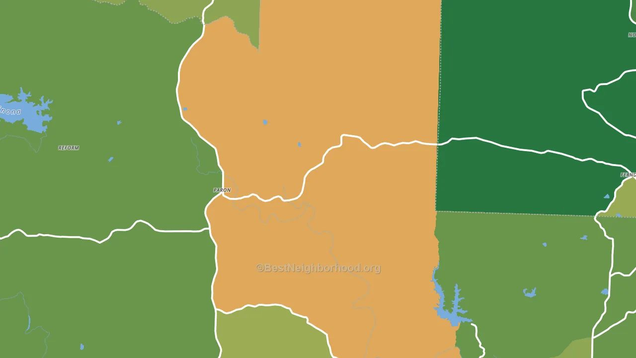 72122, AR block-group voter-turnout map