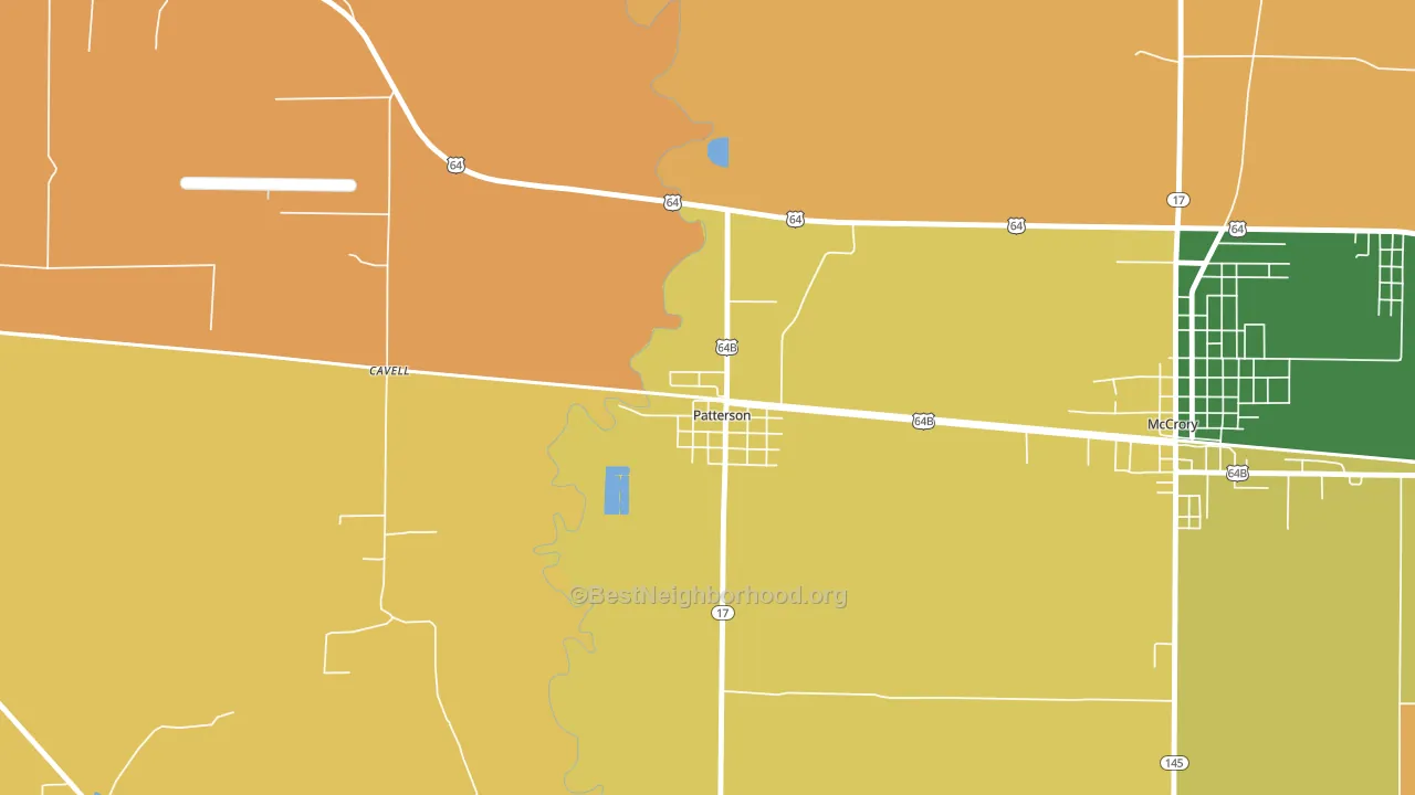 72123, AR block-group voter-turnout map