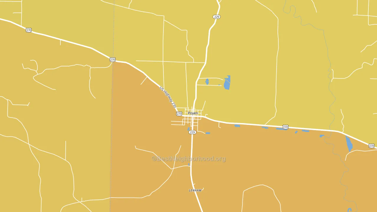 72128, AR block-group voter-turnout map