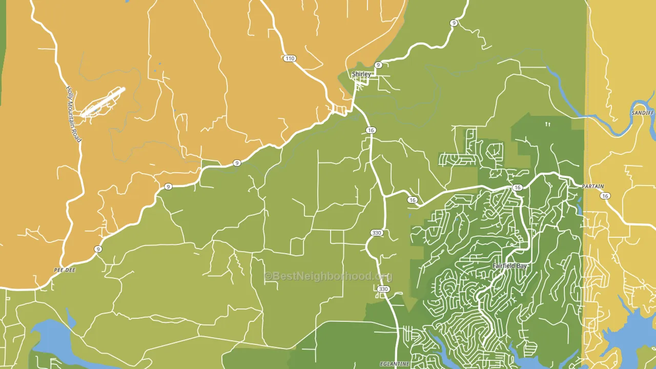 72153, AR block-group voter-turnout map