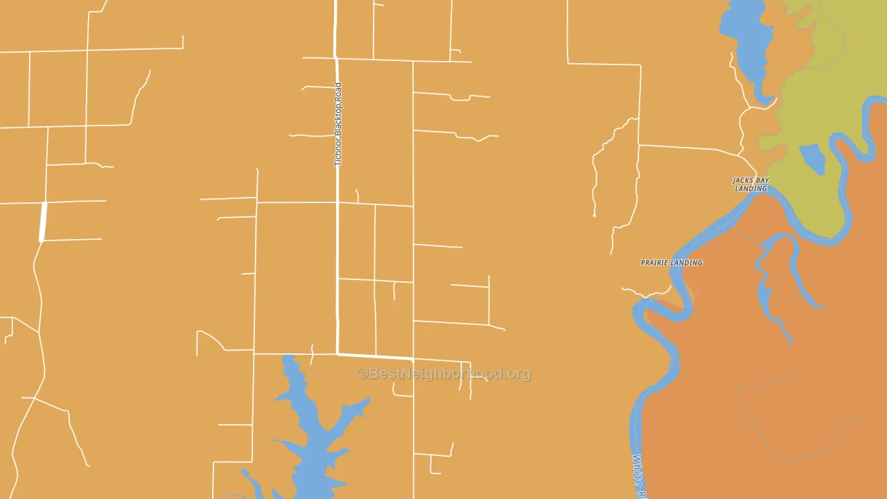 72166, AR block-group voter-turnout map