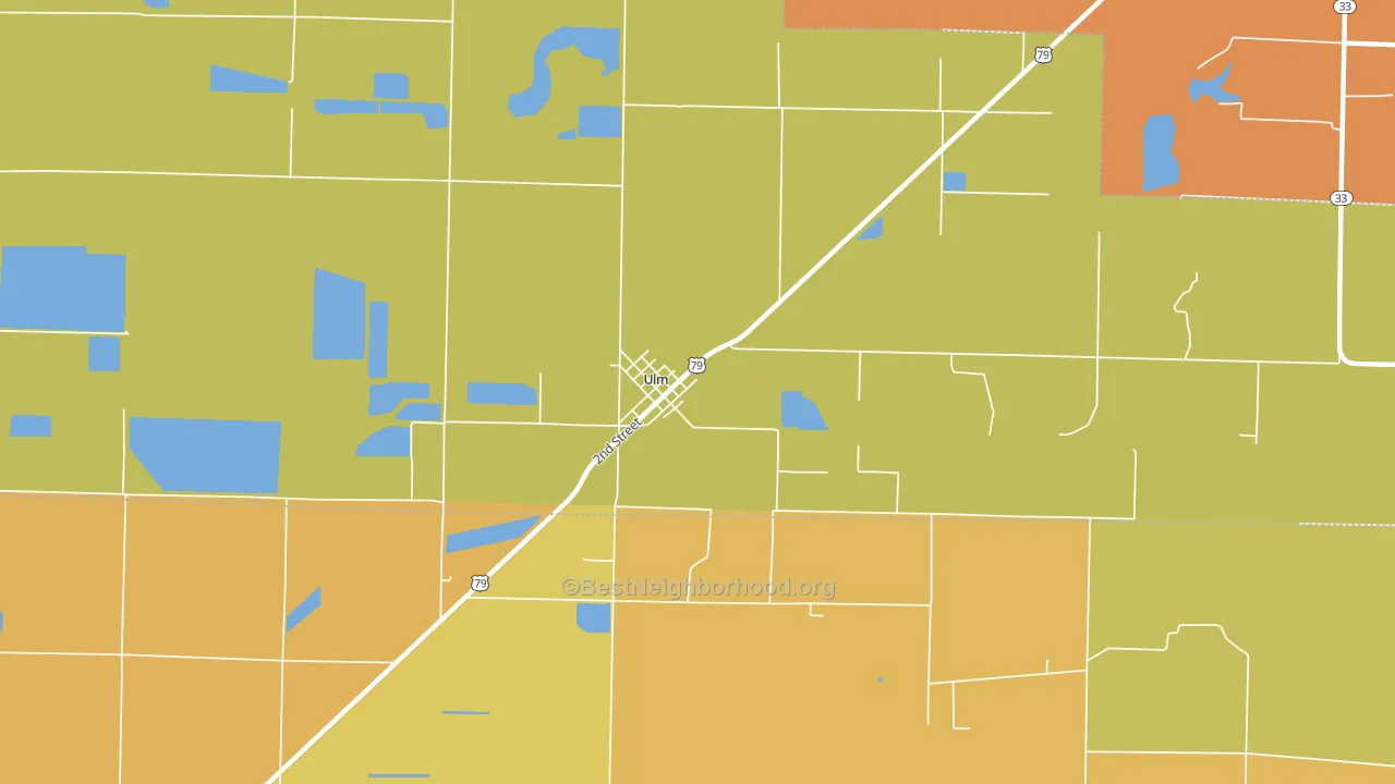 72170, AR block-group voter-turnout map