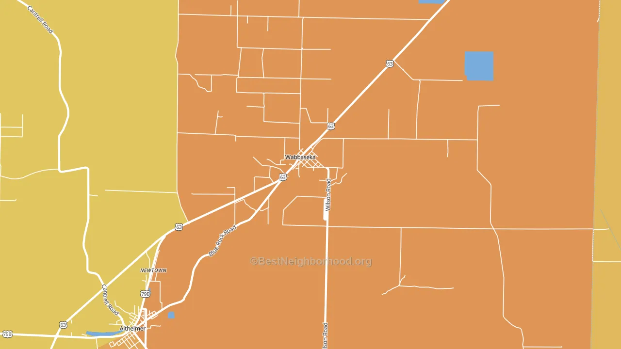 72175, AR block-group voter-turnout map