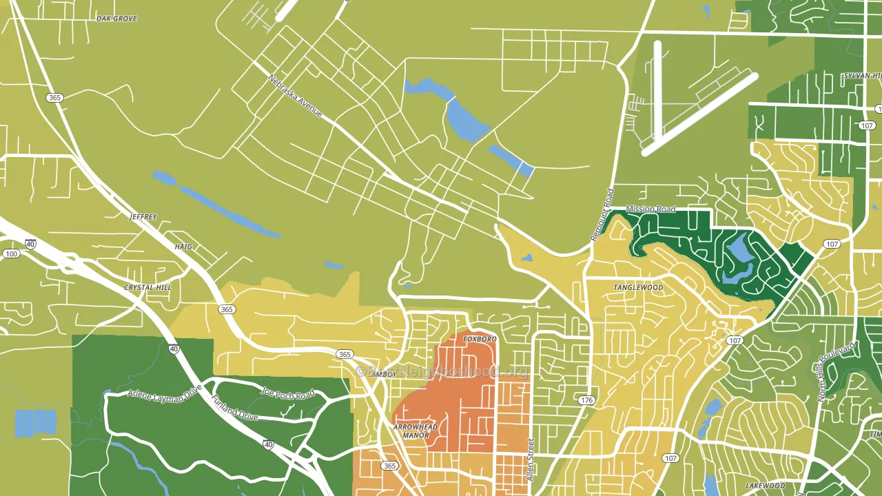 72199, AR block-group voter-turnout map