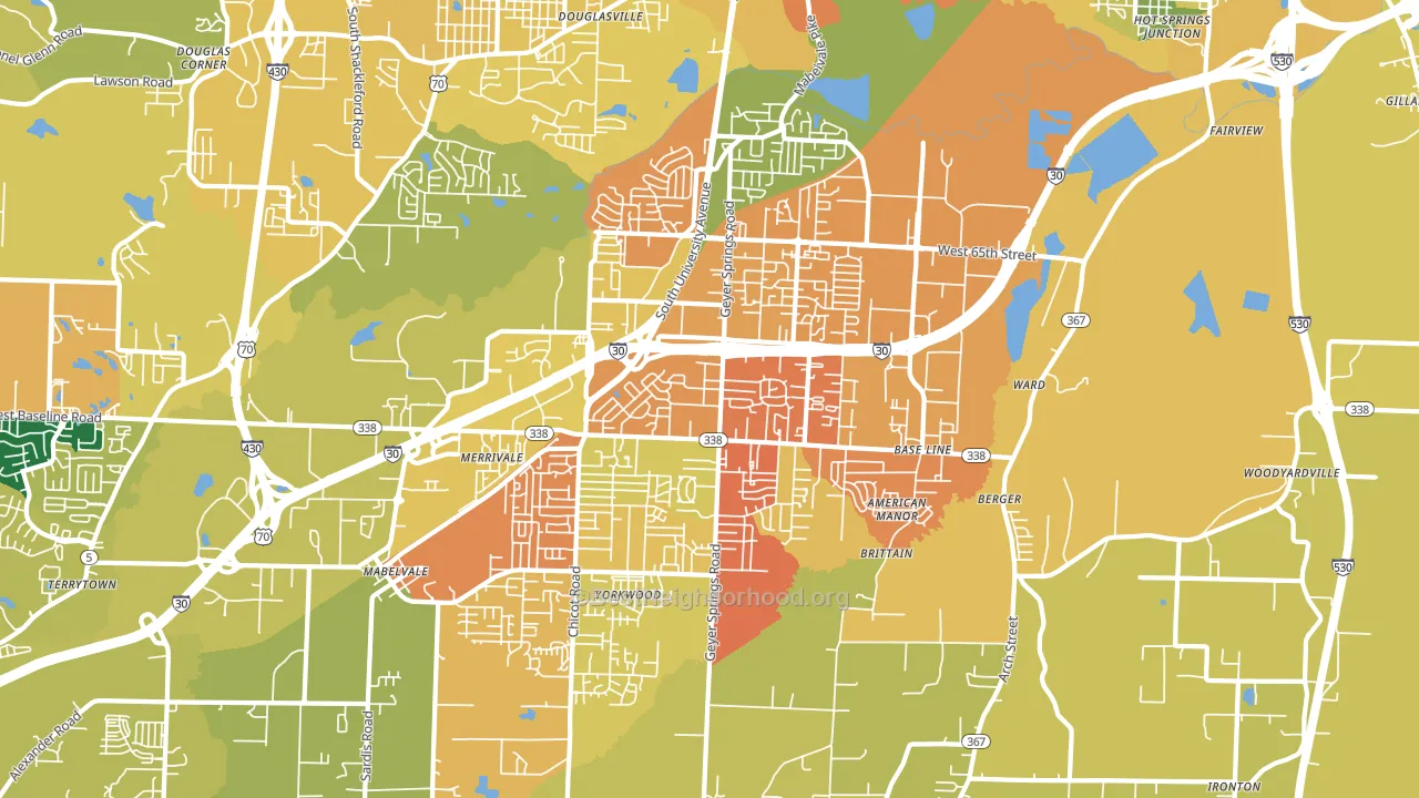 72209, AR block-group voter-turnout map