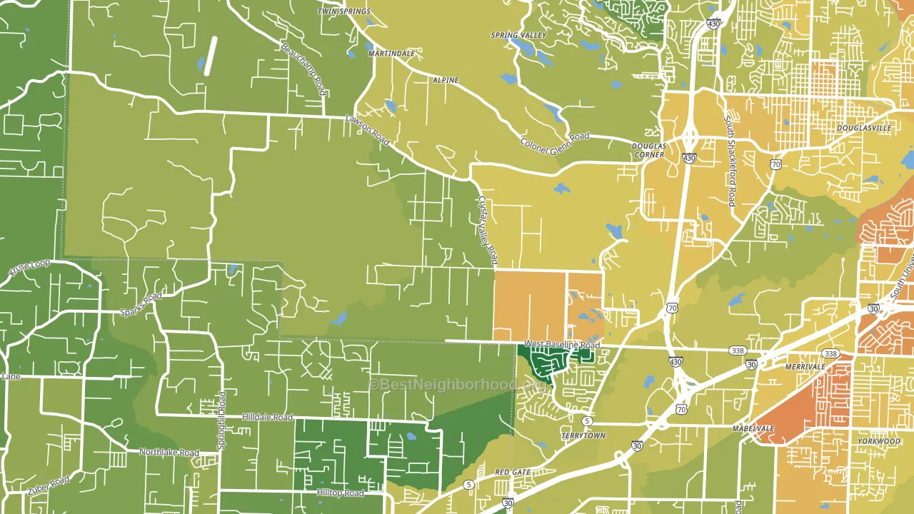 72210, AR block-group voter-turnout map