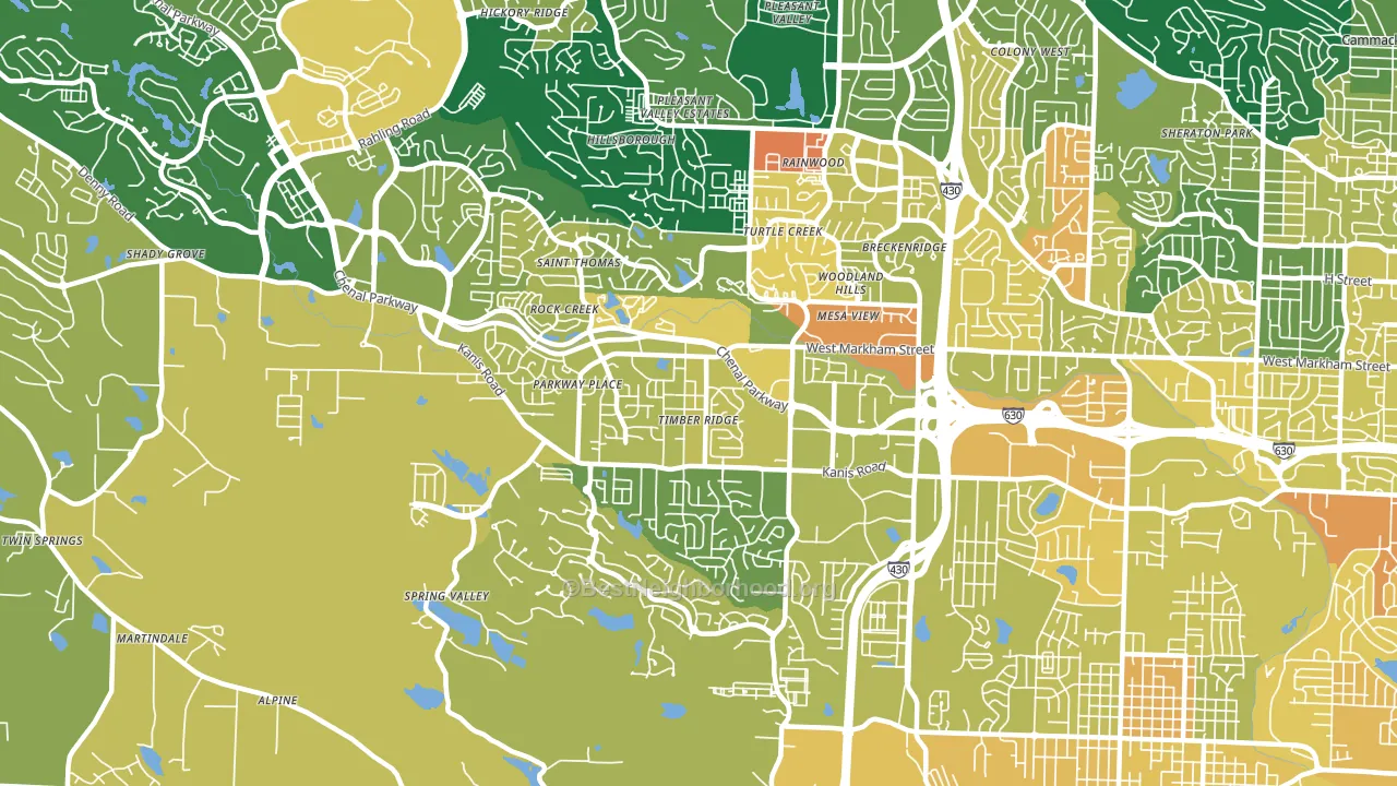 72211, AR block-group voter-turnout map