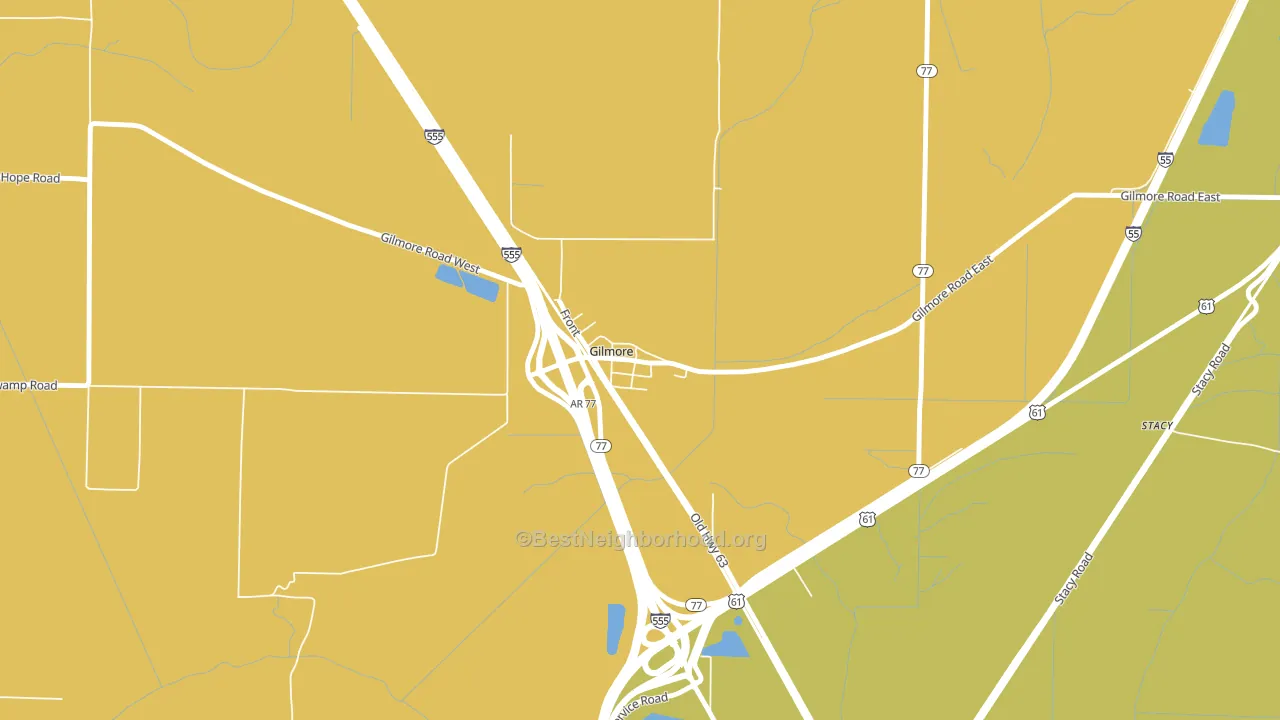 72339, AR block-group voter-turnout map
