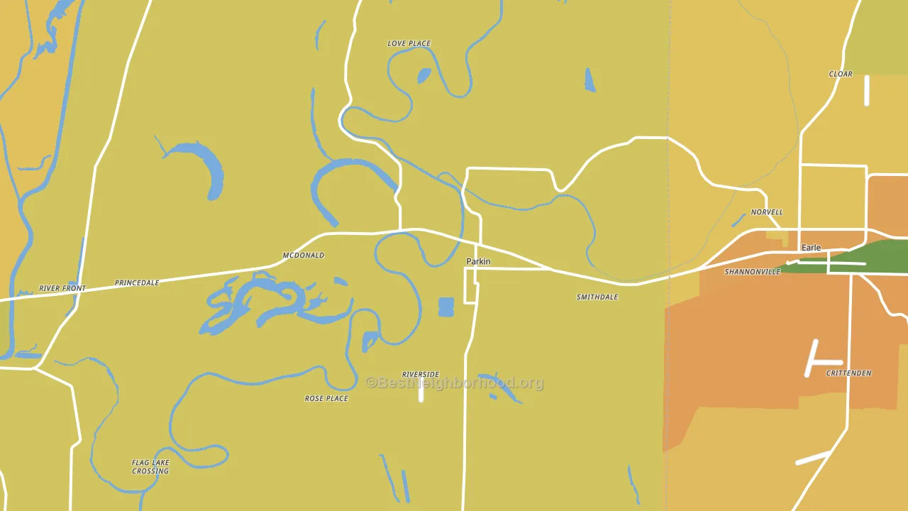 72373, AR block-group voter-turnout map