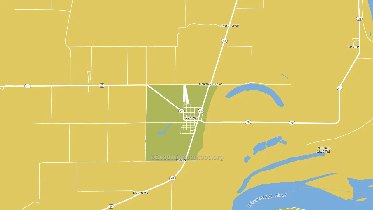 72389, AR block-group voter-turnout map