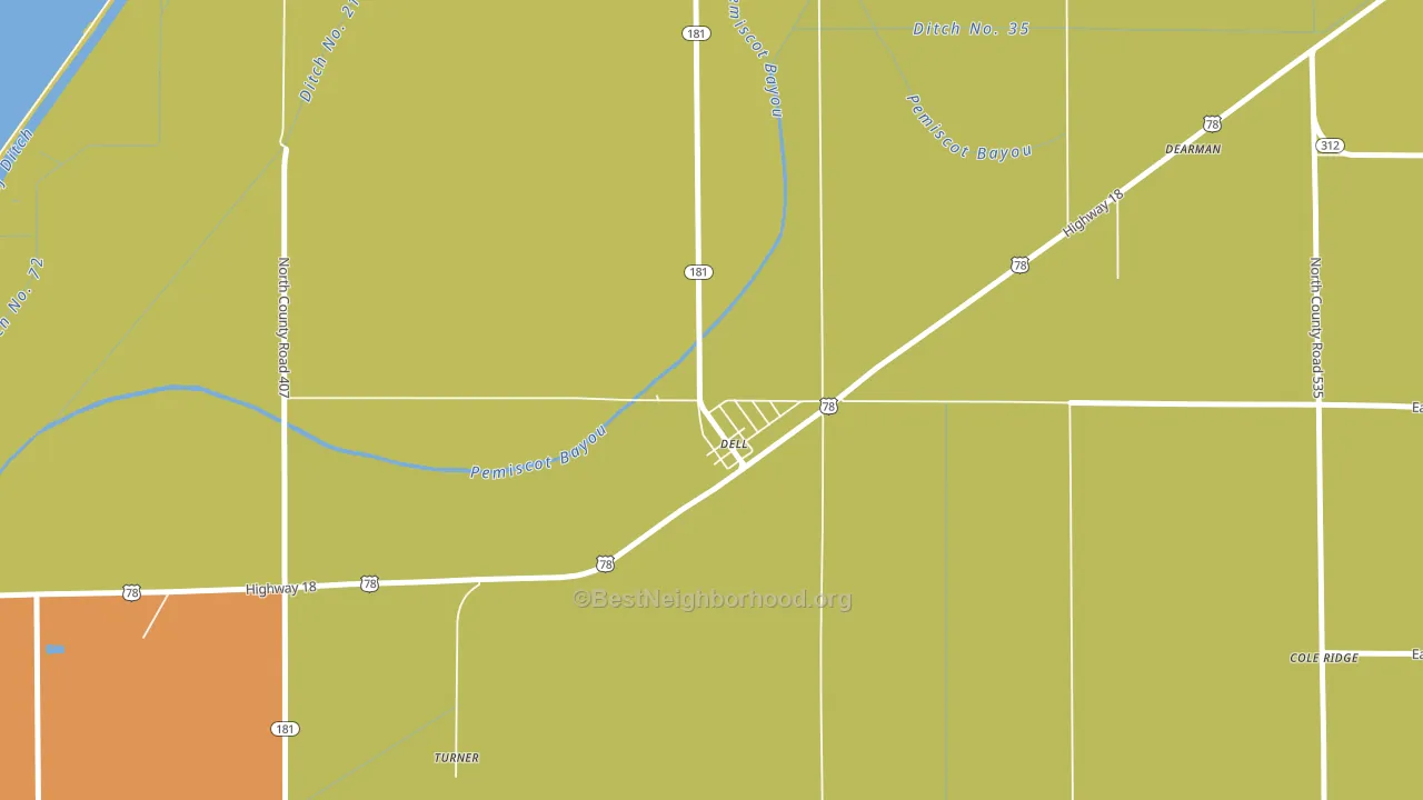 72426, AR block-group voter-turnout map