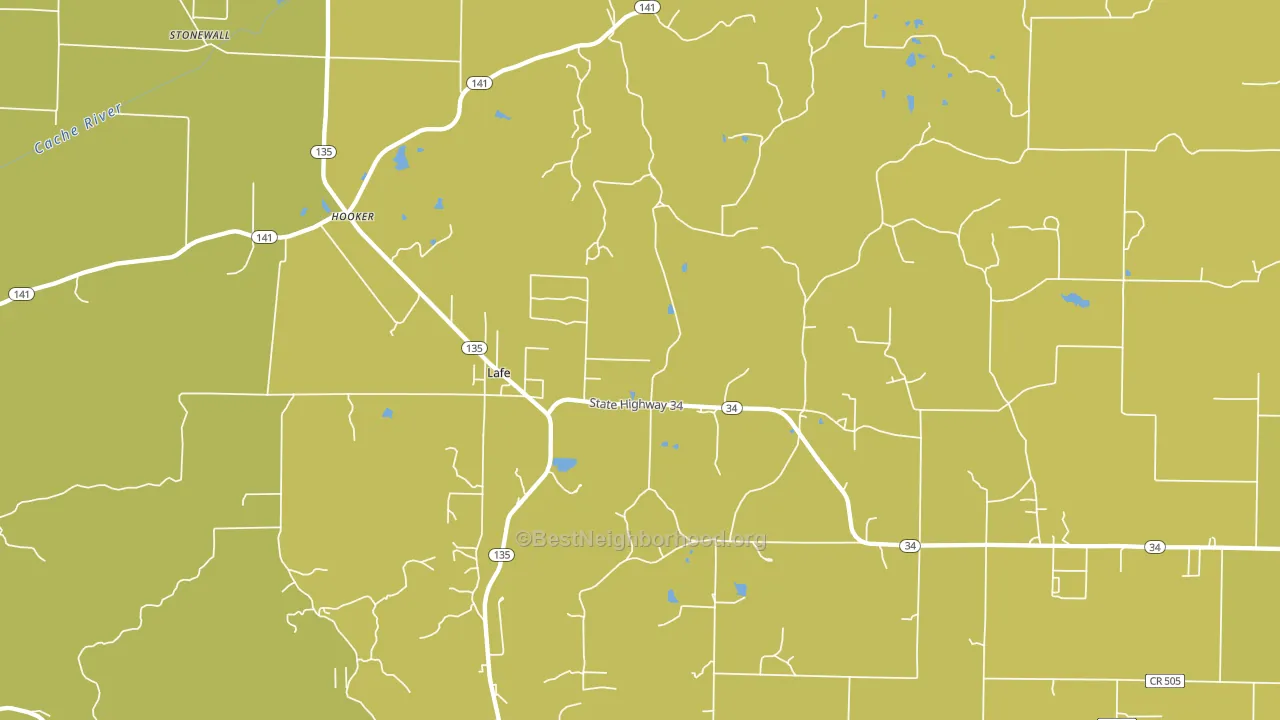 72436, AR block-group voter-turnout map
