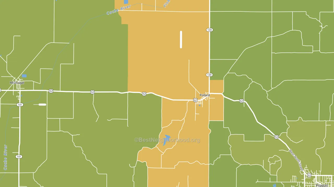 72456, AR block-group voter-turnout map