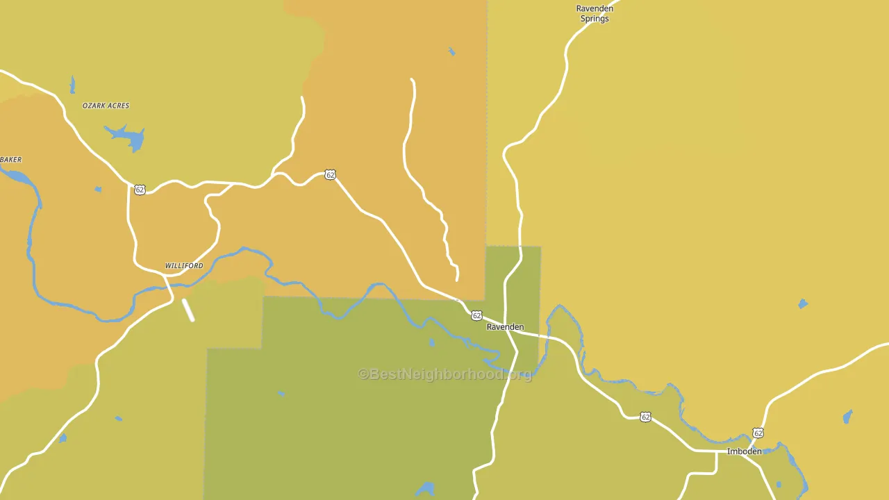72459, AR block-group voter-turnout map