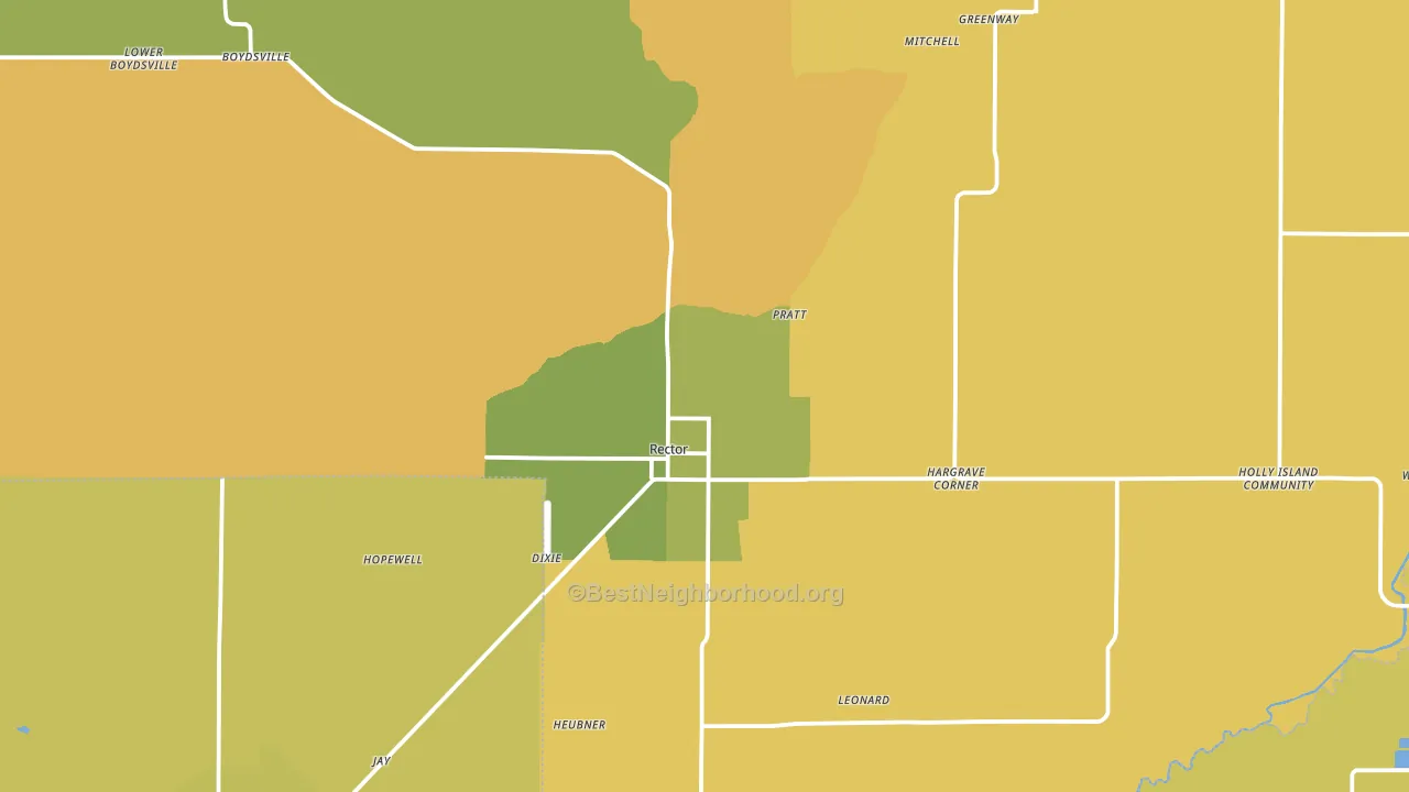 72461, AR block-group voter-turnout map