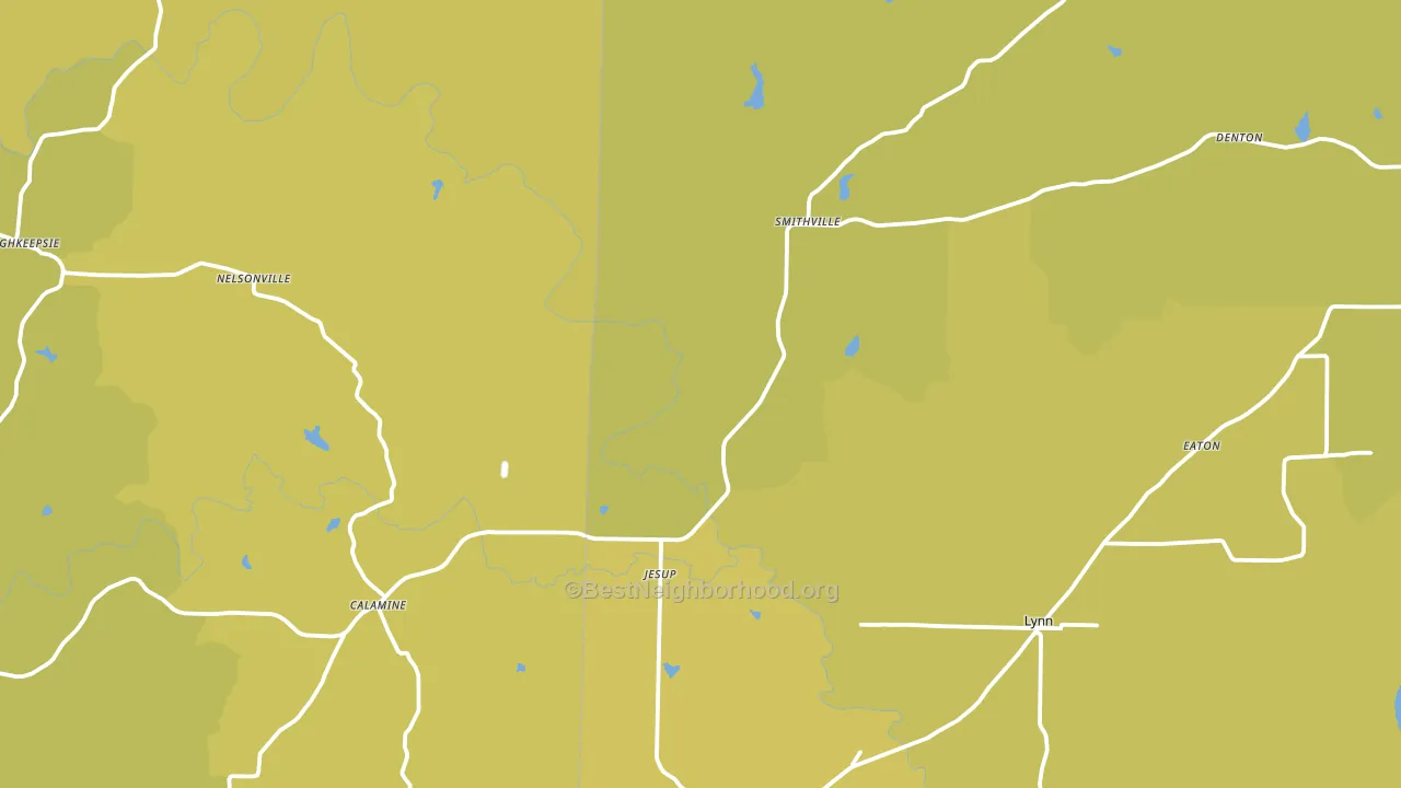 72466, AR block-group voter-turnout map