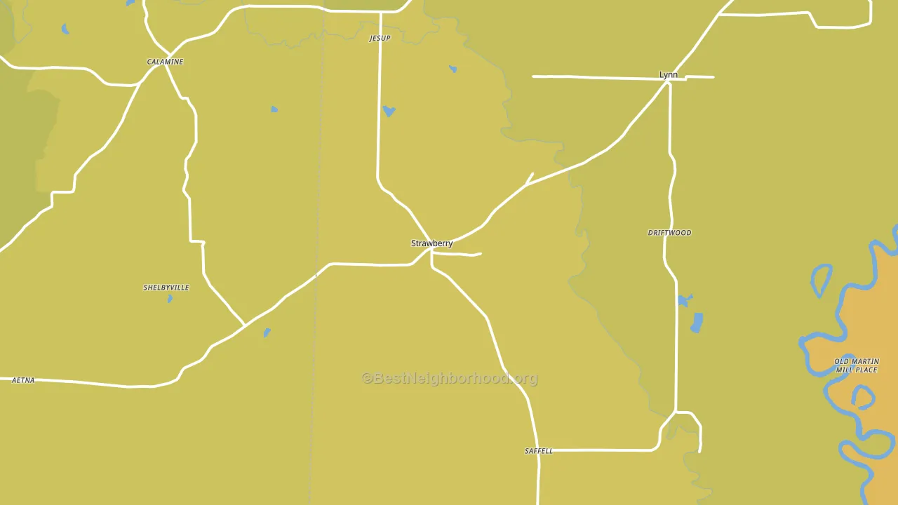 72469, AR block-group voter-turnout map