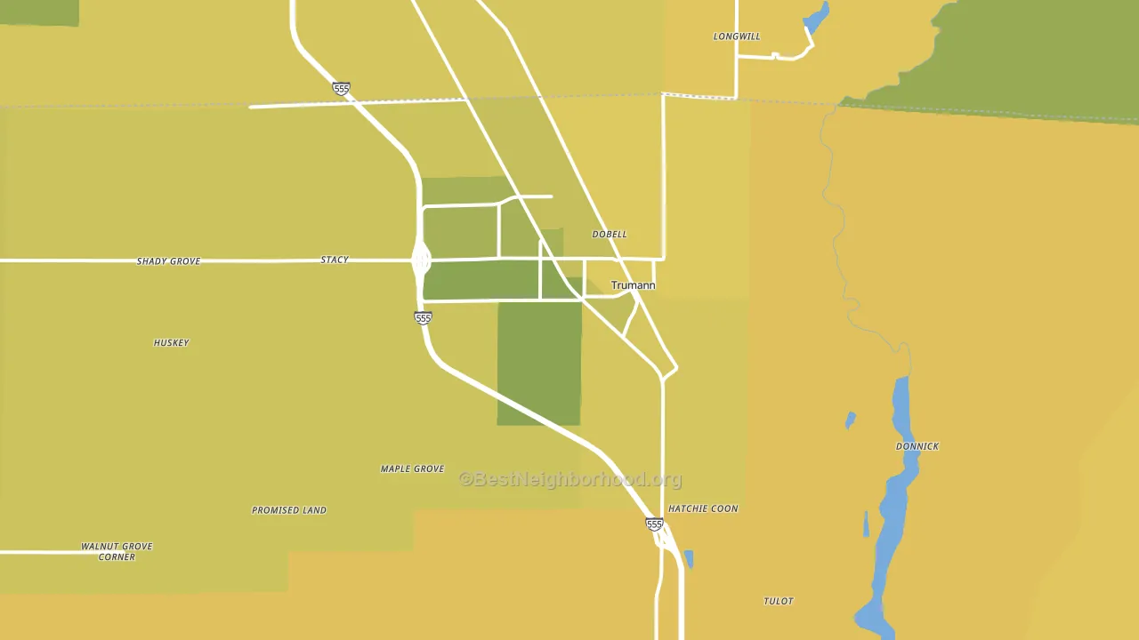 72472, AR block-group voter-turnout map