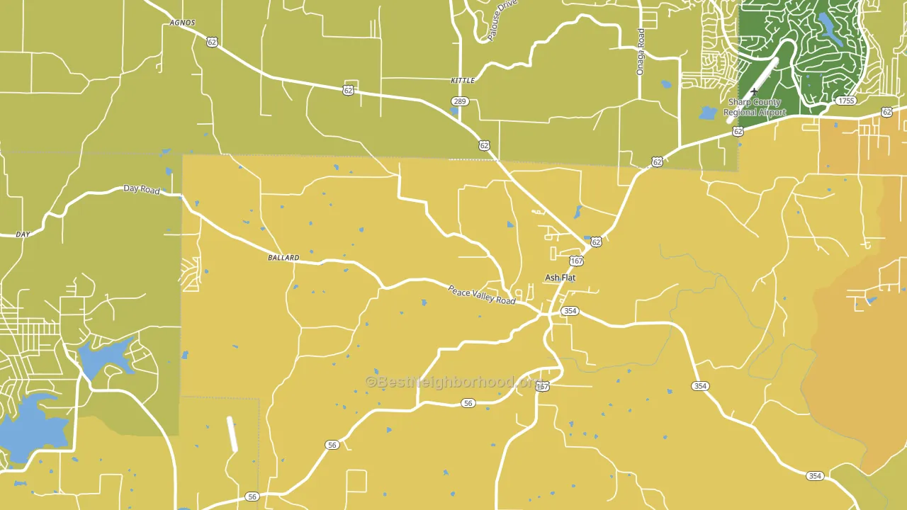72513, AR block-group voter-turnout map