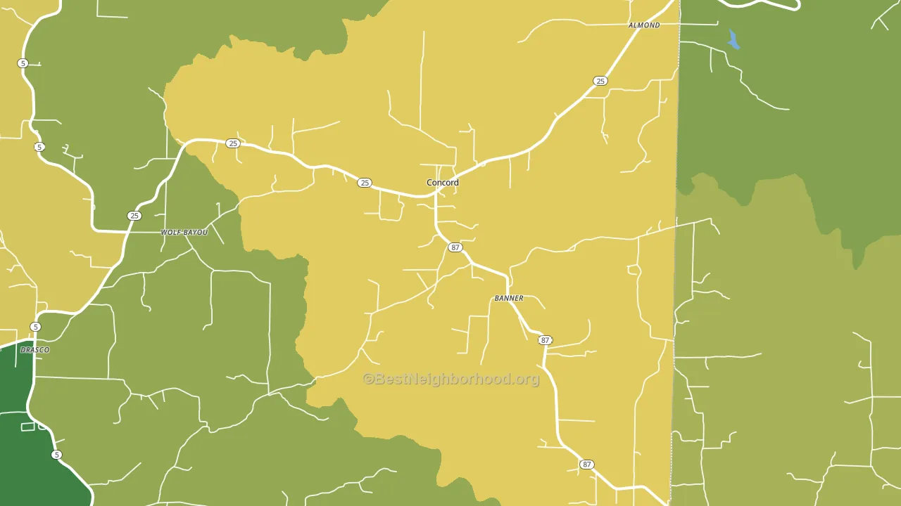 72523, AR block-group voter-turnout map