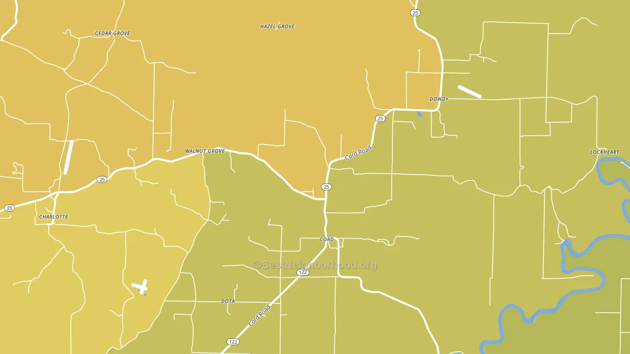 72524, AR block-group voter-turnout map