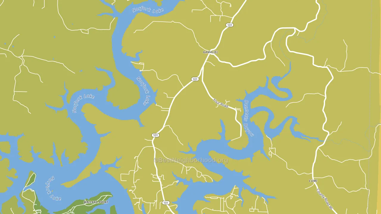 72537, AR block-group voter-turnout map