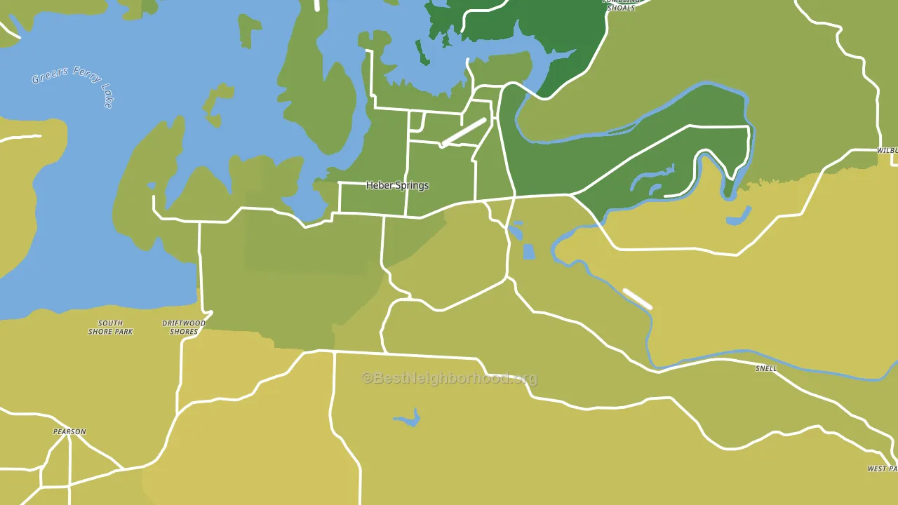 72543, AR block-group voter-turnout map
