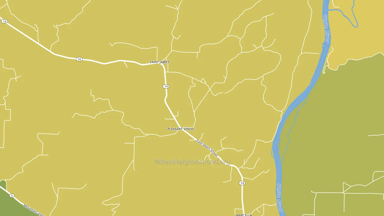 72567, AR block-group voter-turnout map