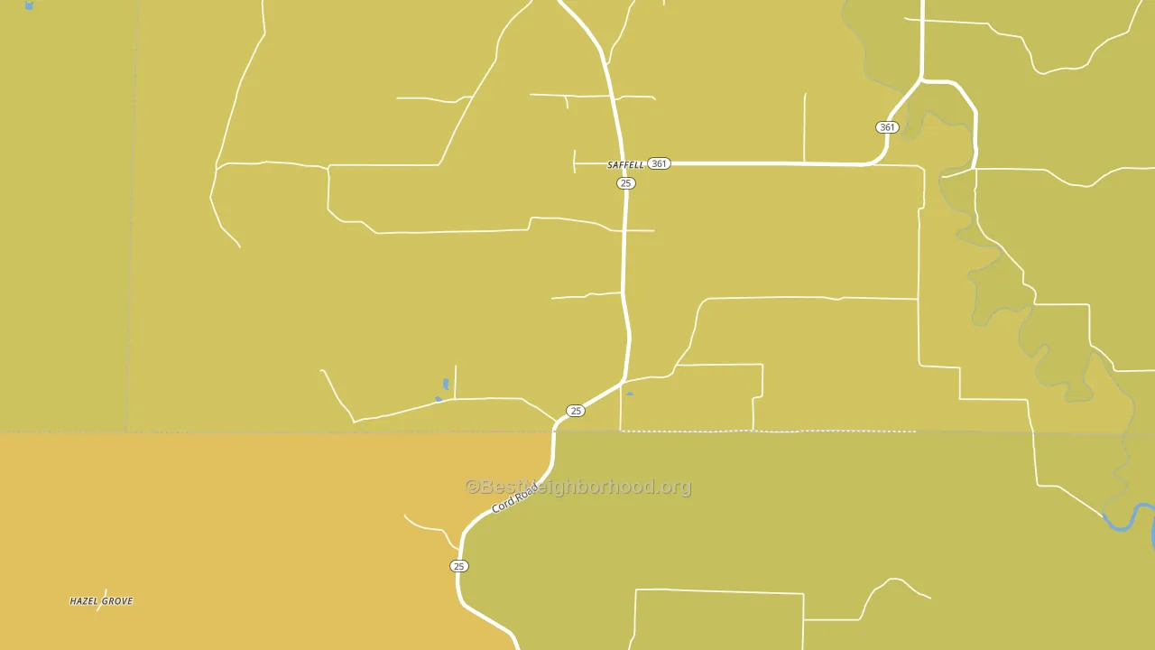 72572, AR block-group voter-turnout map