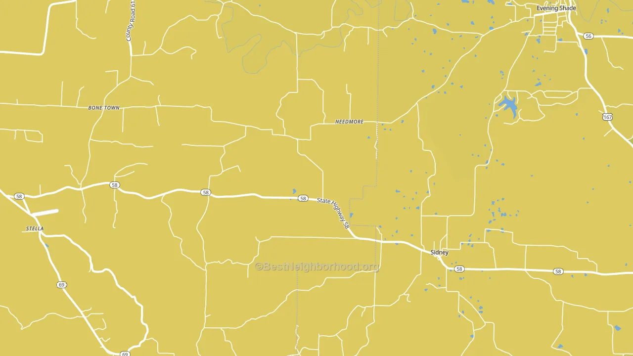 72577, AR block-group voter-turnout map