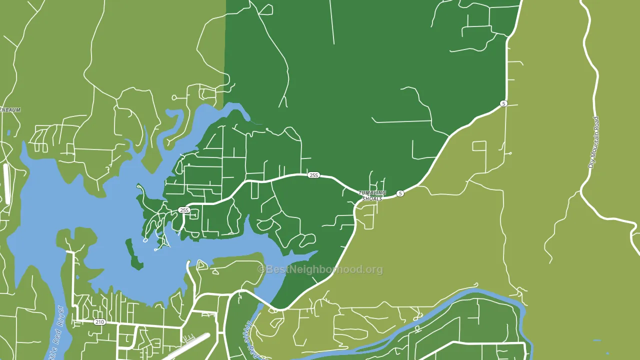 72581, AR block-group voter-turnout map