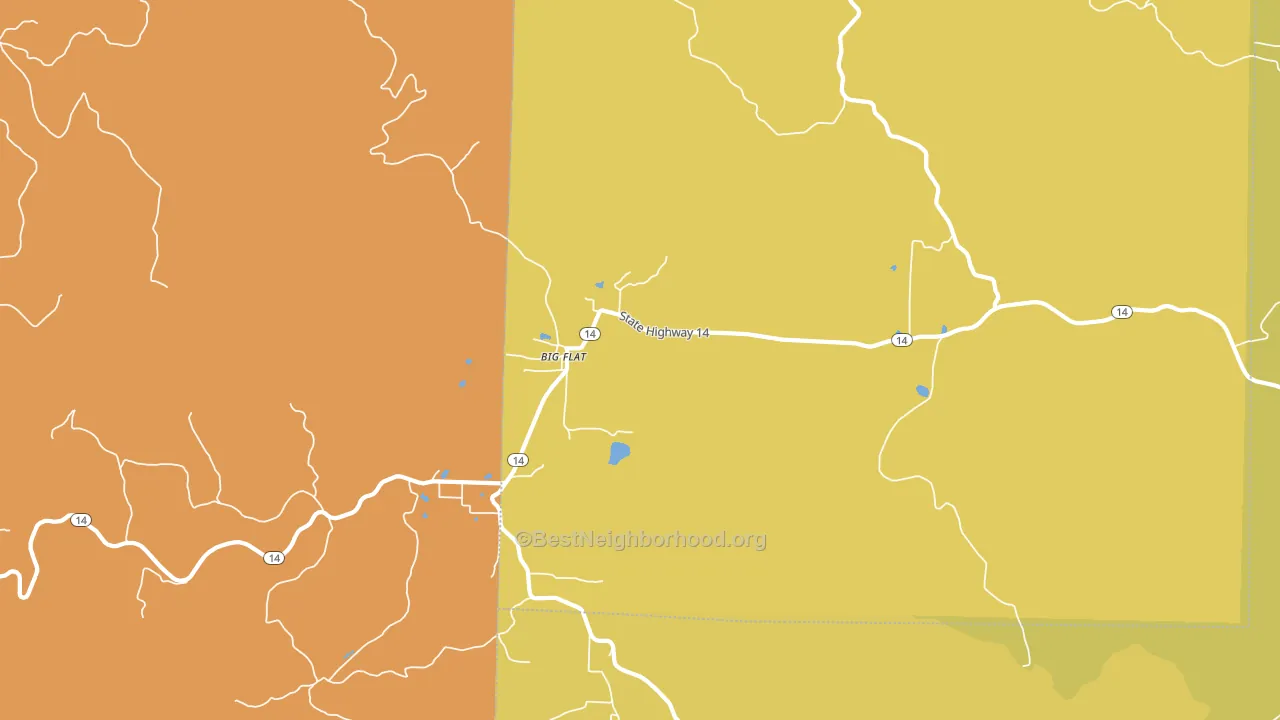 72617, AR block-group voter-turnout map