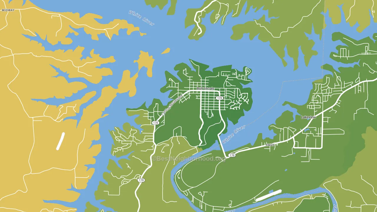 72619, AR block-group voter-turnout map