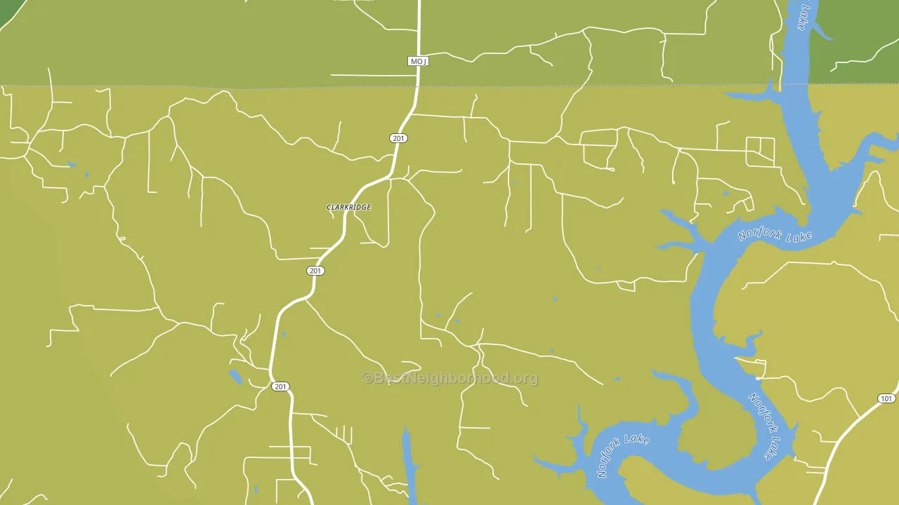 72623, AR block-group voter-turnout map