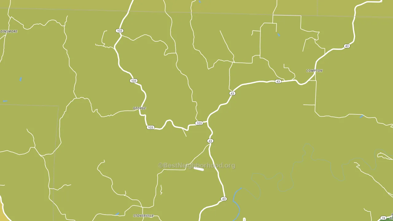 72624, AR block-group voter-turnout map
